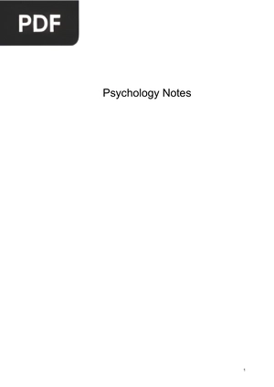 Psychology Notes